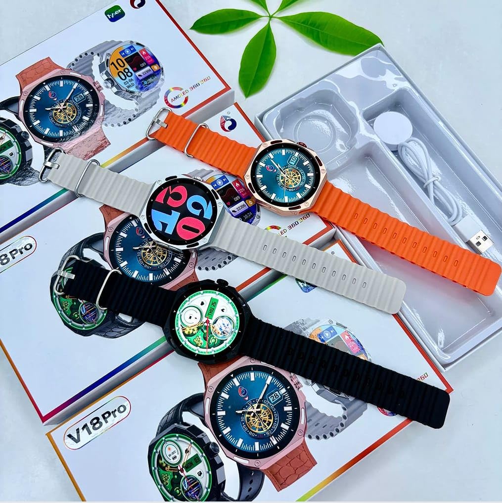 V18 Pro Max Smart Watch, HD IPS Screen 320x240, Heart Rate